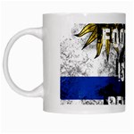 Football is my religion White Mugs Left