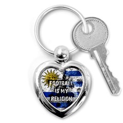 Football Is My Religion Key Chains (heart)  by Valentinaart