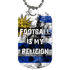 Football Is My Religion Dog Tag (one Side) by Valentinaart