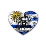 Football is my religion Heart Coaster (4 pack)  Front