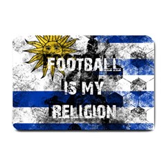 Football Is My Religion Small Doormat  by Valentinaart