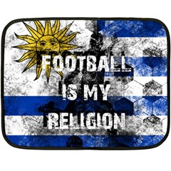 Football Is My Religion Fleece Blanket (mini) by Valentinaart