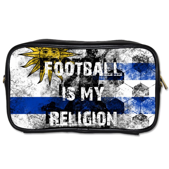 Football is my religion Toiletries Bags