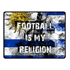 Football Is My Religion Fleece Blanket (small) by Valentinaart