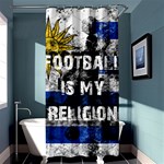 Football is my religion Shower Curtain 36  x 72  (Stall)  Curtain(36 X72 ) - 33.26 x66.24  Curtain(36 X72 )