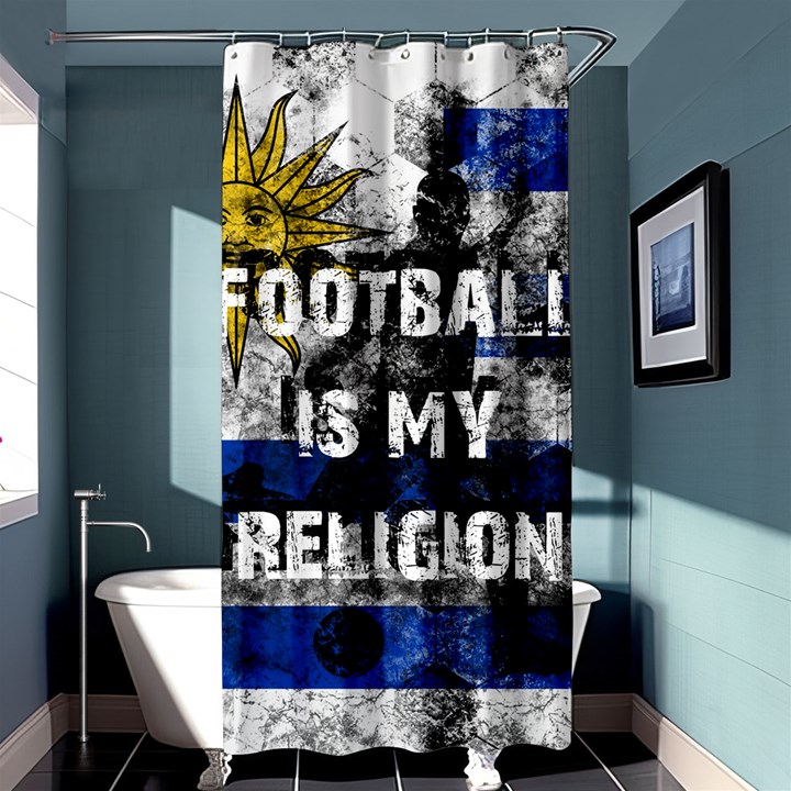 Football is my religion Shower Curtain 36  x 72  (Stall) 