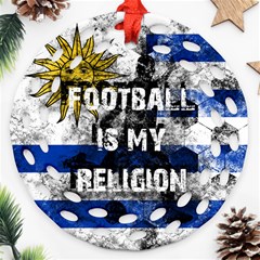 Football Is My Religion Ornament (round Filigree)