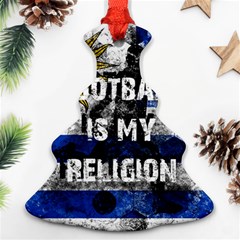 Football Is My Religion Christmas Tree Ornament (two Sides)