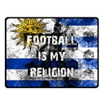 Football is my religion Double Sided Fleece Blanket (Small)  45 x34  Blanket Front