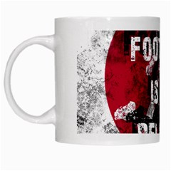 Football Is My Religion White Mugs by Valentinaart