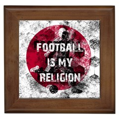 Football Is My Religion Framed Tiles by Valentinaart