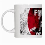 Football is my religion White Mugs Left