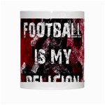 Football is my religion White Mugs Center