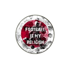 Football Is My Religion Hat Clip Ball Marker by Valentinaart