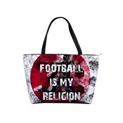 Football Is My Religion Shoulder Handbags by Valentinaart