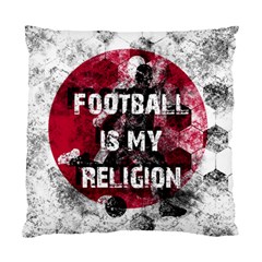 Football Is My Religion Standard Cushion Case (two Sides) by Valentinaart