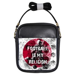 Football Is My Religion Girls Sling Bags by Valentinaart