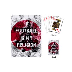 Football Is My Religion Playing Cards (mini)  by Valentinaart