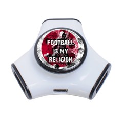 Football Is My Religion 3-port Usb Hub by Valentinaart