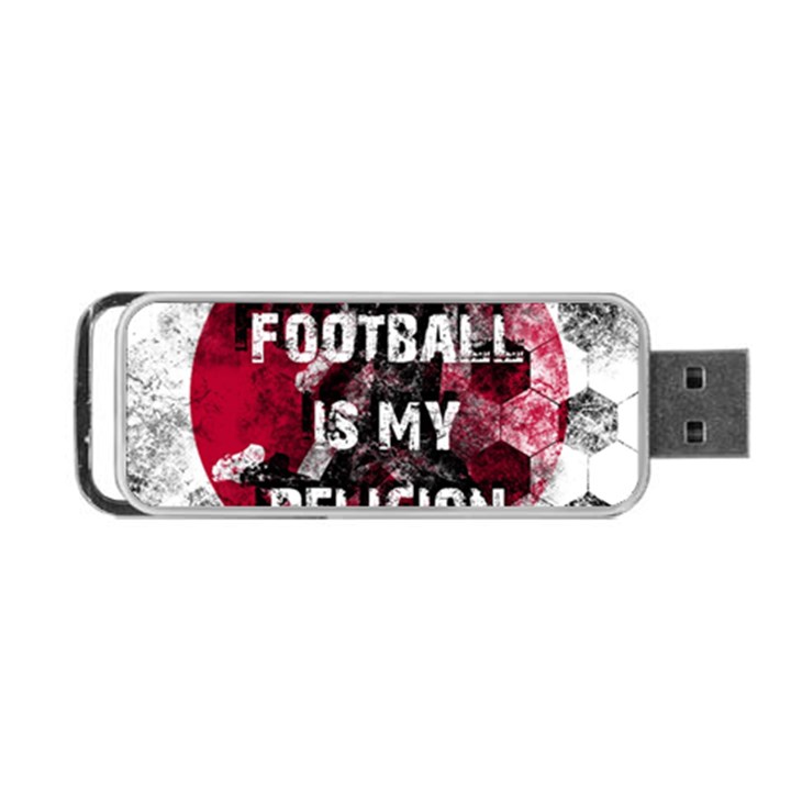 Football is my religion Portable USB Flash (Two Sides)