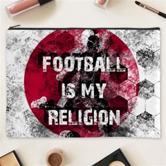 Football Is My Religion Cosmetic Bag (xxxl)  by Valentinaart