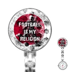 Football Is My Religion Stainless Steel Nurses Watch by Valentinaart