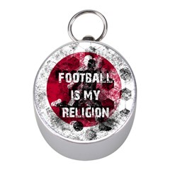 Football Is My Religion Mini Silver Compasses by Valentinaart