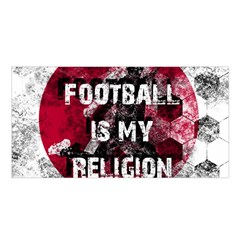 Football Is My Religion Satin Shawl by Valentinaart