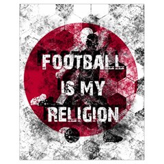 Football Is My Religion Drawstring Bag (small) by Valentinaart