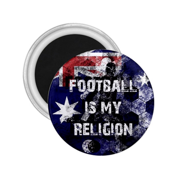 Football is my religion 2.25  Magnets