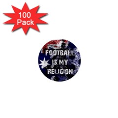 Football Is My Religion 1  Mini Buttons (100 Pack)  by Valentinaart