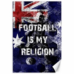 Football Is My Religion Canvas 12  X 18   by Valentinaart