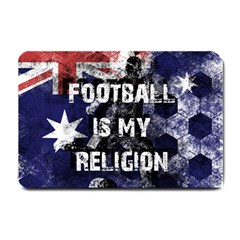 Football Is My Religion Small Doormat  by Valentinaart