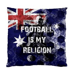 Football Is My Religion Standard Cushion Case (two Sides) by Valentinaart