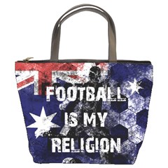 Football Is My Religion Bucket Bags by Valentinaart