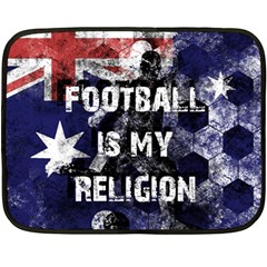 Football Is My Religion Fleece Blanket (mini) by Valentinaart