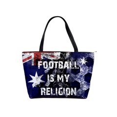 Football Is My Religion Shoulder Handbags by Valentinaart