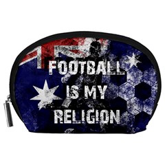 Football Is My Religion Accessory Pouches (large)  by Valentinaart