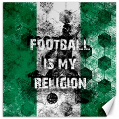 Football Is My Religion Canvas 12  X 12   by Valentinaart