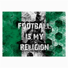 Football Is My Religion Large Glasses Cloth by Valentinaart