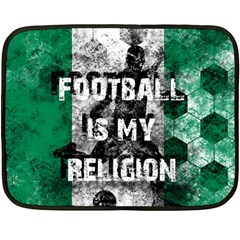 Football Is My Religion Fleece Blanket (mini) by Valentinaart