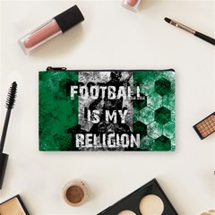 Football Is My Religion Cosmetic Bag (small)  by Valentinaart