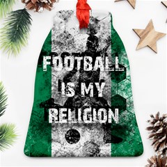 Football Is My Religion Bell Ornament (two Sides) by Valentinaart