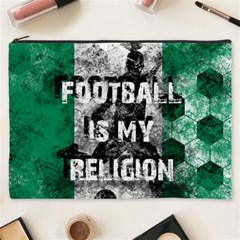 Football Is My Religion Cosmetic Bag (xxxl)  by Valentinaart