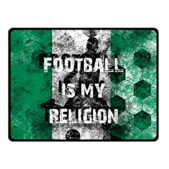 Football Is My Religion Double Sided Fleece Blanket (small)  by Valentinaart