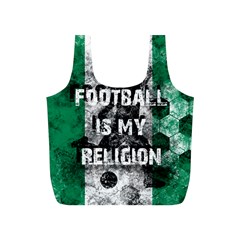 Football Is My Religion Full Print Recycle Bags (s)  by Valentinaart