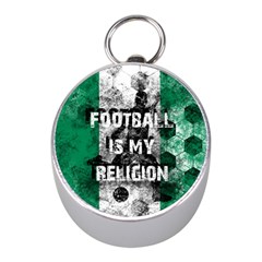 Football Is My Religion Mini Silver Compasses by Valentinaart