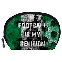 Football Is My Religion Accessory Pouches (large)  by Valentinaart