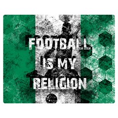 Football Is My Religion Double Sided Flano Blanket (medium)  by Valentinaart