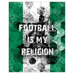 Football Is My Religion Drawstring Bag (small) by Valentinaart